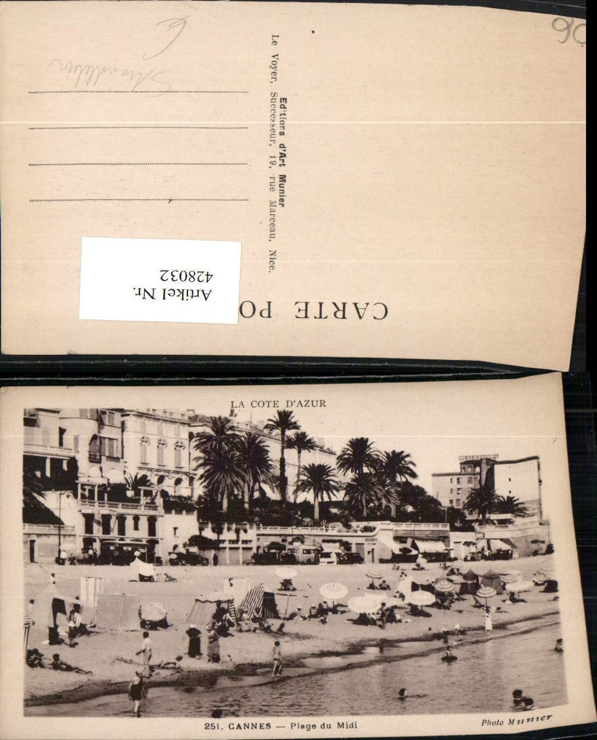 428032,Provence-Alpes-Cote-Azur Alpes-Maritimes Cannes Plage du Midi Strand Strandleben