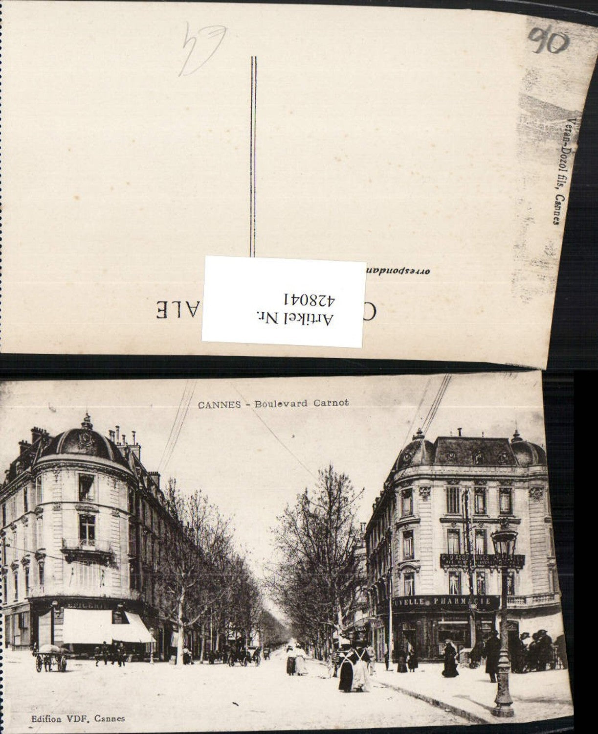 428041,Provence-Alpes-Cote-Azur Alpes-Maritimes Cannes Boulevard Carnot Straßenansicht