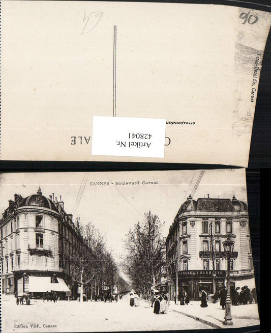 428041,Provence-Alpes-Cote-Azur Alpes-Maritimes Cannes Boulevard Carnot Straßenansicht