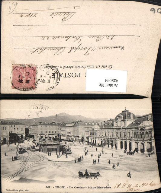 428044,Provence-Alpes-Cote-Azur Alpes-Maritimes Nice Nizza Le Casino Place Massena Platz