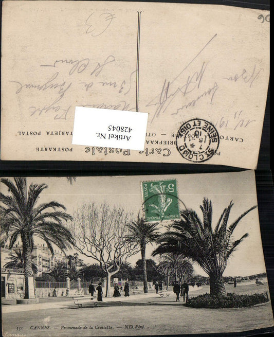 428045,Provence-Alpes-Cote-Azur Alpes-Maritimes Cannes Promenade de la Croisette