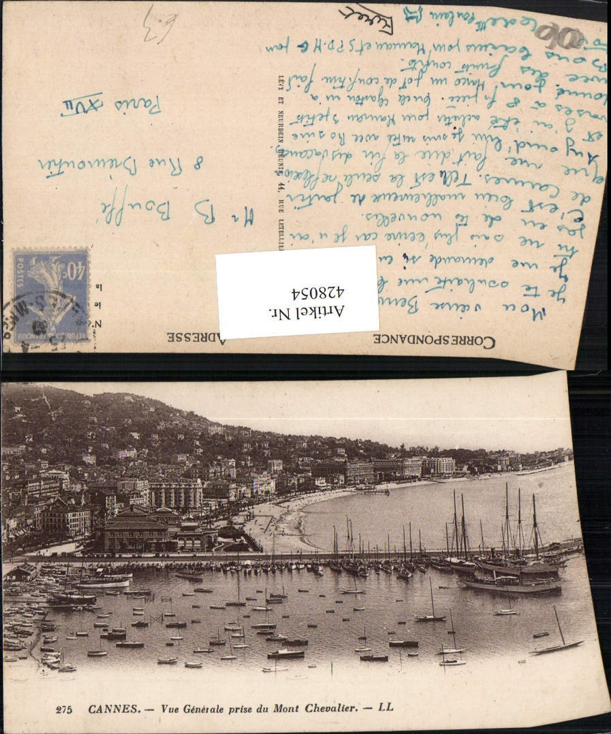 428054,Provence-Alpes-Cote-Azur Alpes-Maritimes Cannes Vue Generale Teilansicht Hafen