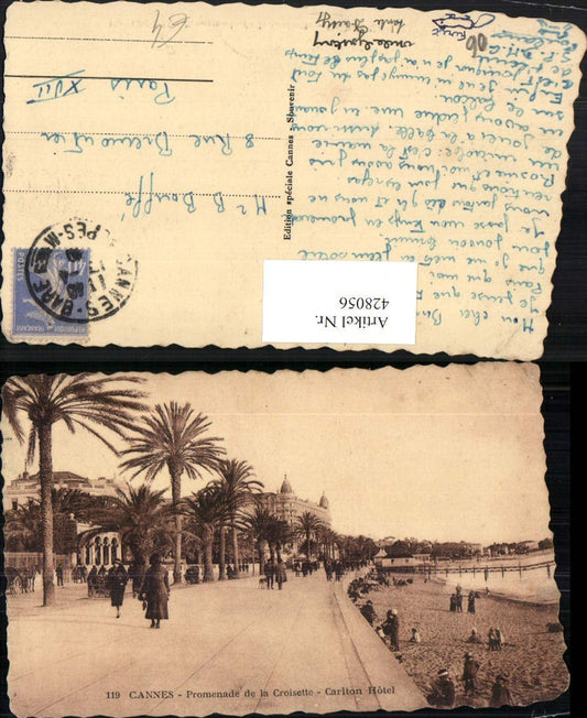 428056,Provence-Alpes-Cote-Azur Alpes-Maritimes Cannes Promenade Croisette Carlton Hotel
