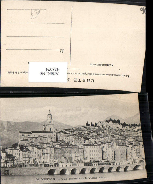 428074,Provence-Alpes-Cote-Azur Alpes-Maritimes Menton Vue generale de la Vieille Ville Totale