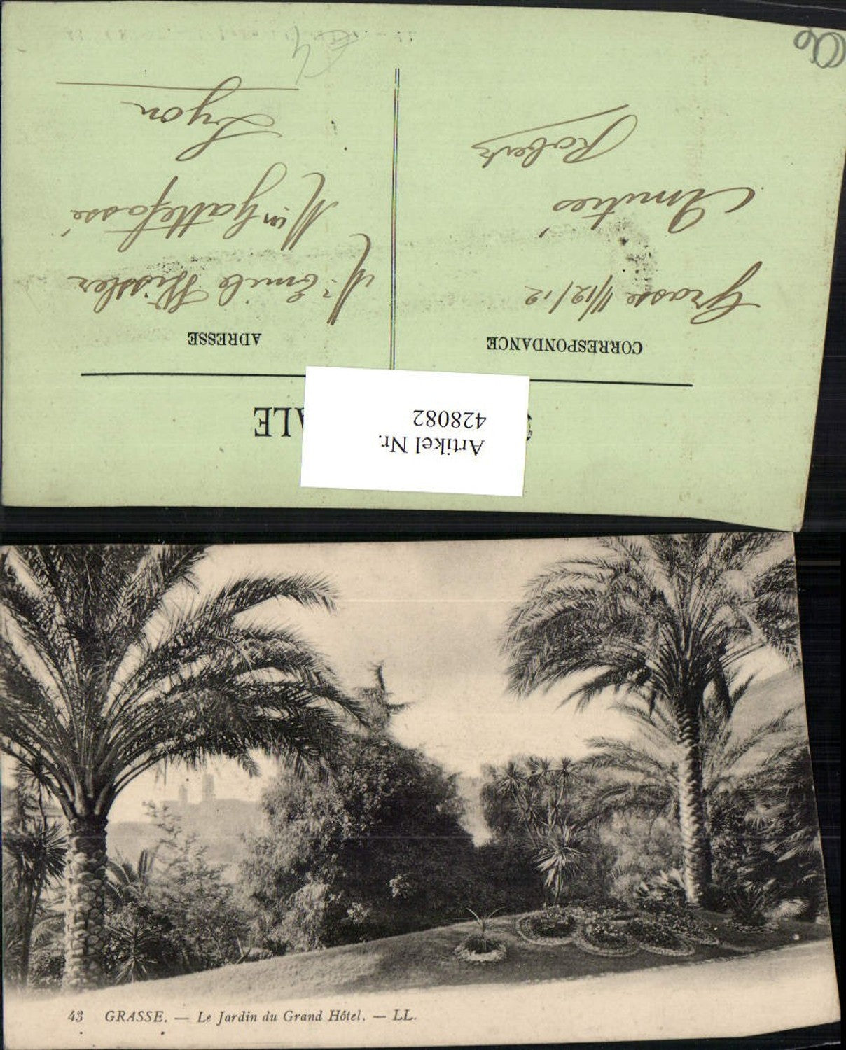 428082,Provence-Alpes-Cote-Azur Alpes-Maritimes Grasse Le Jardin du Grand Hotel Palmen