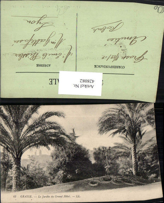 428082,Provence-Alpes-Cote-Azur Alpes-Maritimes Grasse Le Jardin du Grand Hotel Palmen