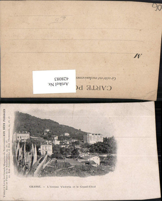 428083,Provence-Alpes-Cote-Azur Alpes-Maritimes Grasse Avenue Victoria et le Grand Hotel