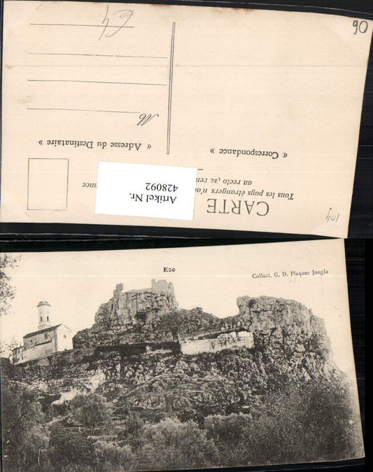 428092,Provence-Alpes-Cote-Azur Alpes-Maritimes Eze Teilansicht Kirche