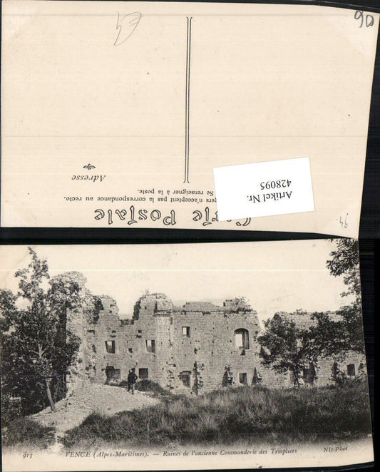 428095,Provence-Alpes-Cote-Azur Alpes-Maritimes Vence Ruines de Commanderie des Templiers