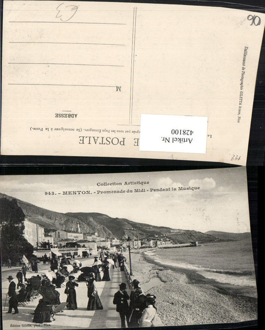 428100,Provence-Alpes-Cote-Azur Alpes-Maritimes Menton Promenade du Midi Strand
