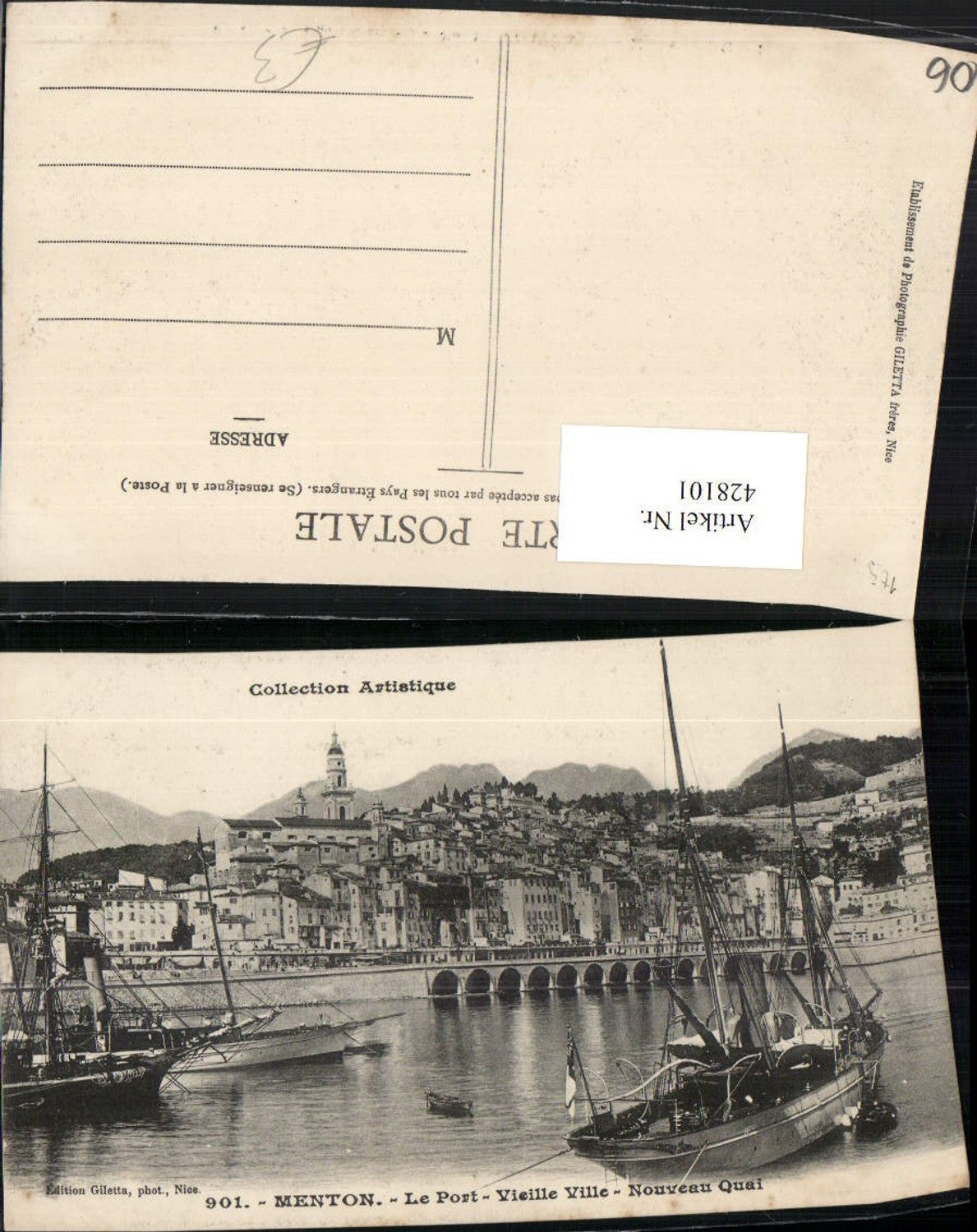 428101,Provence-Alpes-Cote-Azur Alpes-Maritimes Menton Le Port Totale Hafen Segelboote