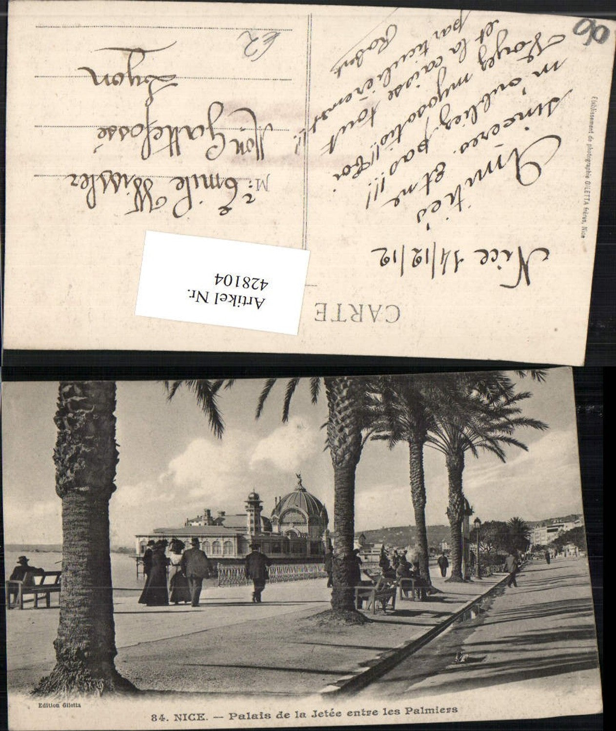 428104,Provence-Alpes-Cote-Azur Alpes Maritimes Nice Nizza Palais de la Jetee Seebrücke