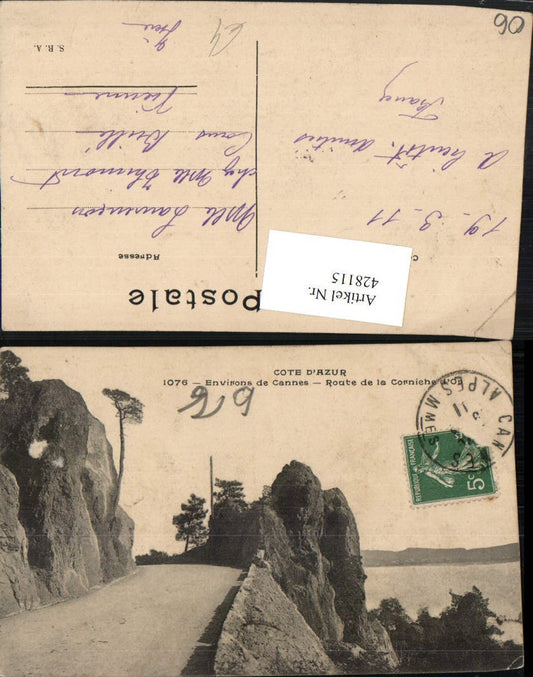 428115,Provence-Alpes-Cote-Azur Alpes Maritimes Cannes Route de la Corniche Straße