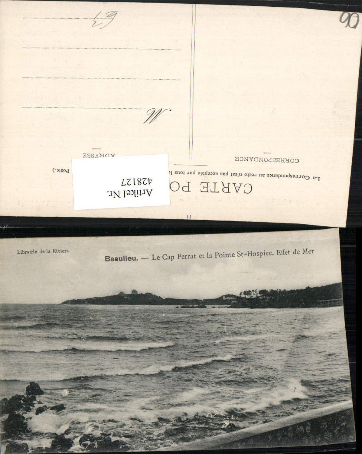 428127,Provence-Alpes-Cote-Azur Alpes Maritimes Beaulieu Cap Ferrat et la Pointe St-Hospice