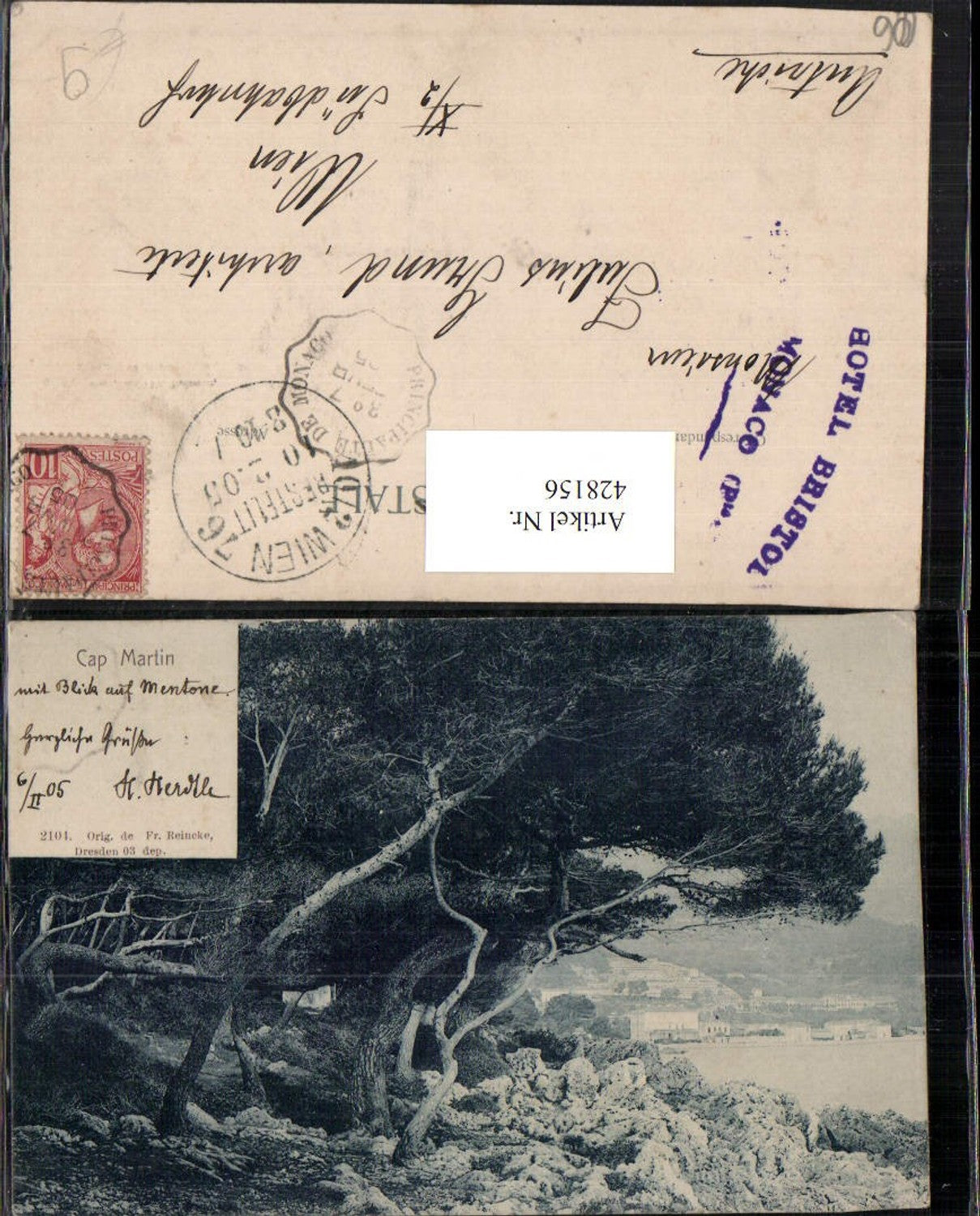 428156,Provence-Alpes-Cote-Azur Alpes Maritimes Cap Martin Küste Partie