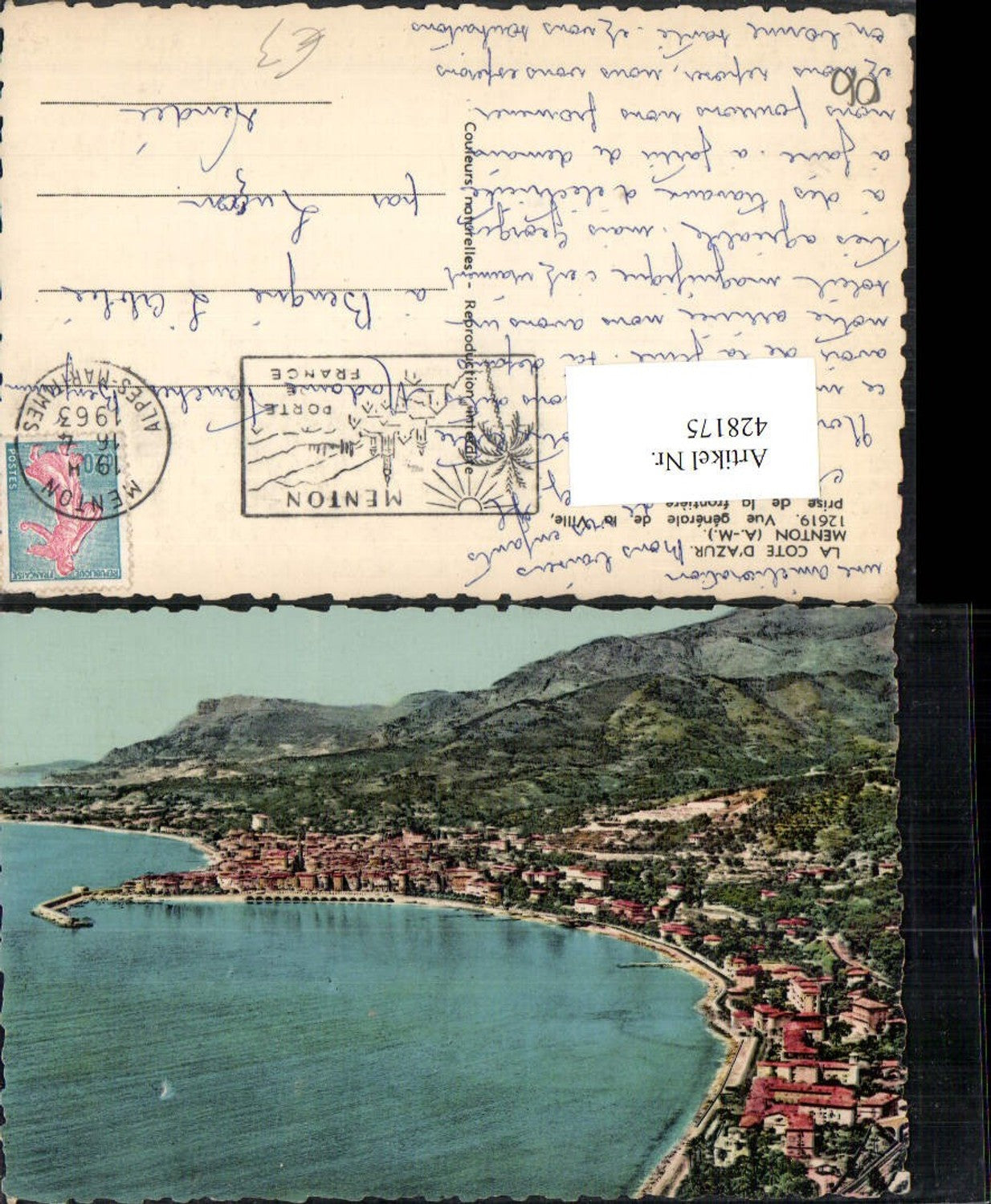 428175,Provence-Alpes-Cote-Azur Alpes Maritimes Menton Vue generale Totale