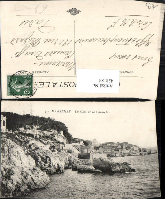 428183,Provence-Alpes-Cote-Azur Bouches-de-Rhone Marseille Un Coin de la Corniche Küste
