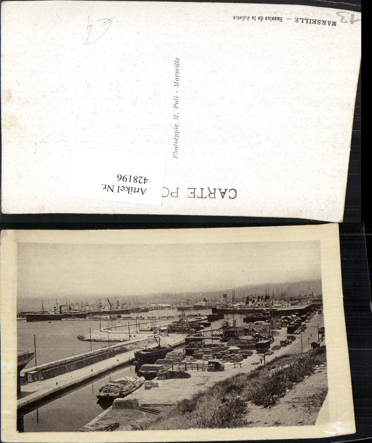 428196,Provence-Alpes-Cote-Azur Bouches-de-Rhone Marseille Bassins de la Jolistie Hafen