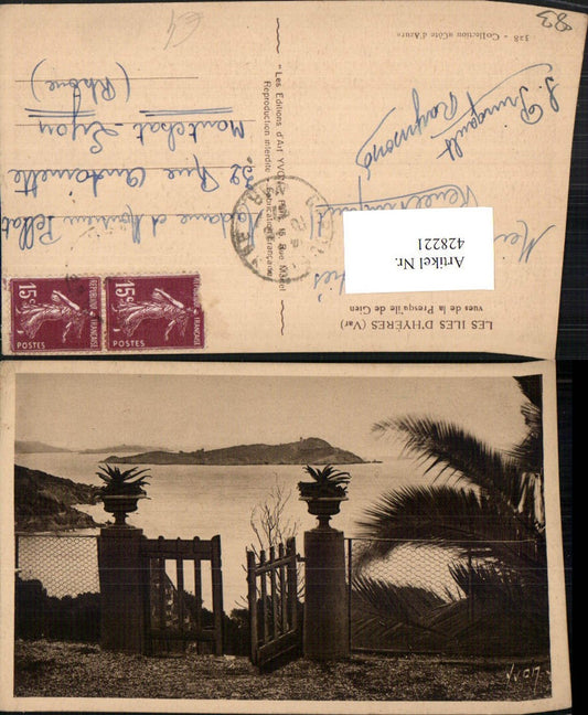 428221,Provence-Alpes-Cote-Azur Var Les Iles d'Hyeres vues de la Presqu'ile de Gien Küste