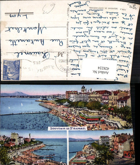 428224,Provence-Alpes-Cote-Azur Var St. Raphael Teilansicht Strand Mehrbildkarte