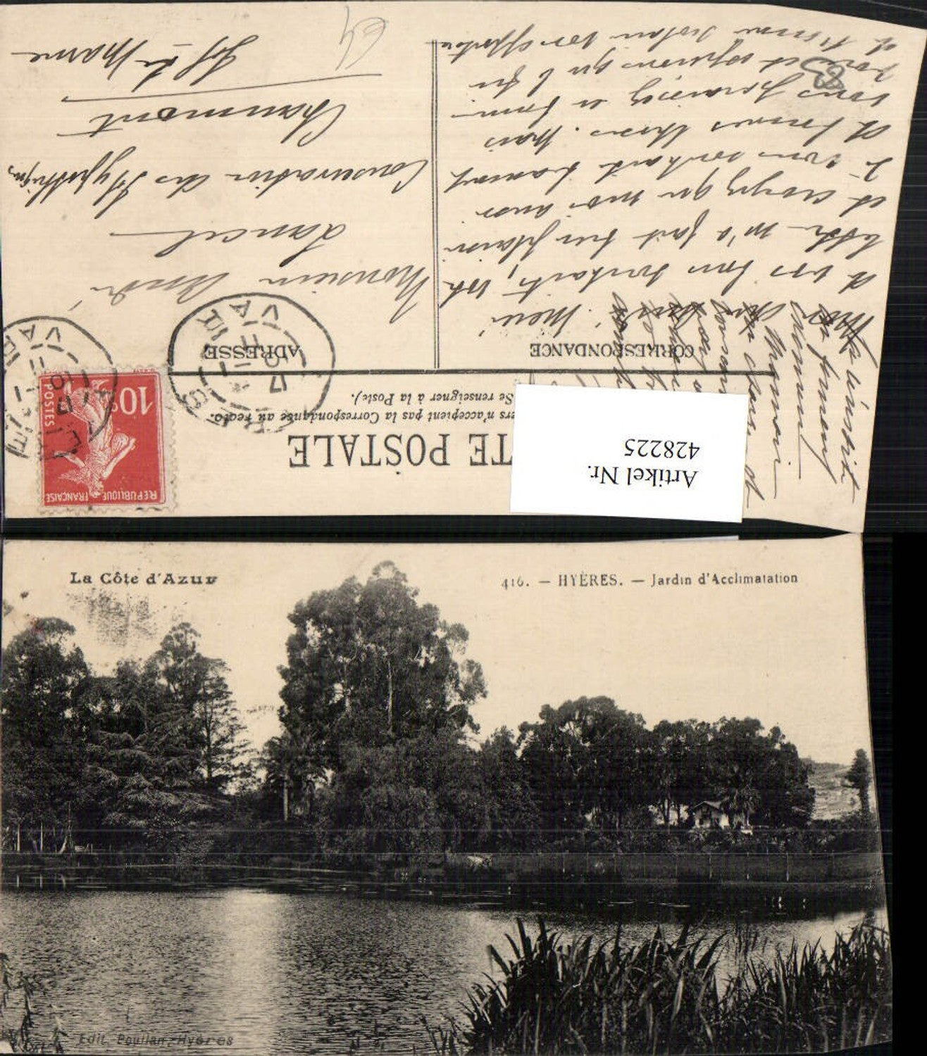 428225,Provence-Alpes-Cote-Azur Var Hyeres Jardin d'Acclimatation Teich