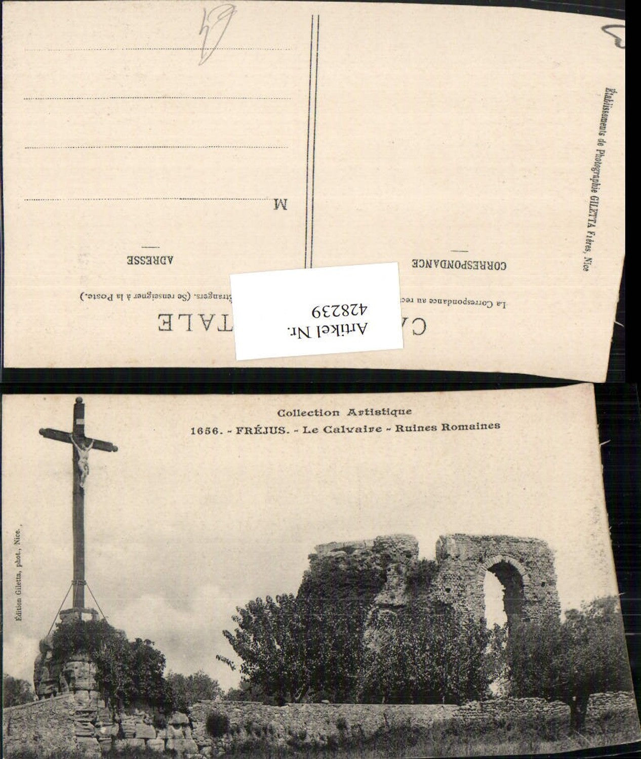 428239,Provence-Alpes-Cote-Azur Var Frejus Le Calvaire Ruines Romaines Kreuz