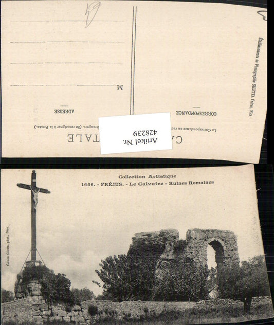 428239,Provence-Alpes-Cote-Azur Var Frejus Le Calvaire Ruines Romaines Kreuz