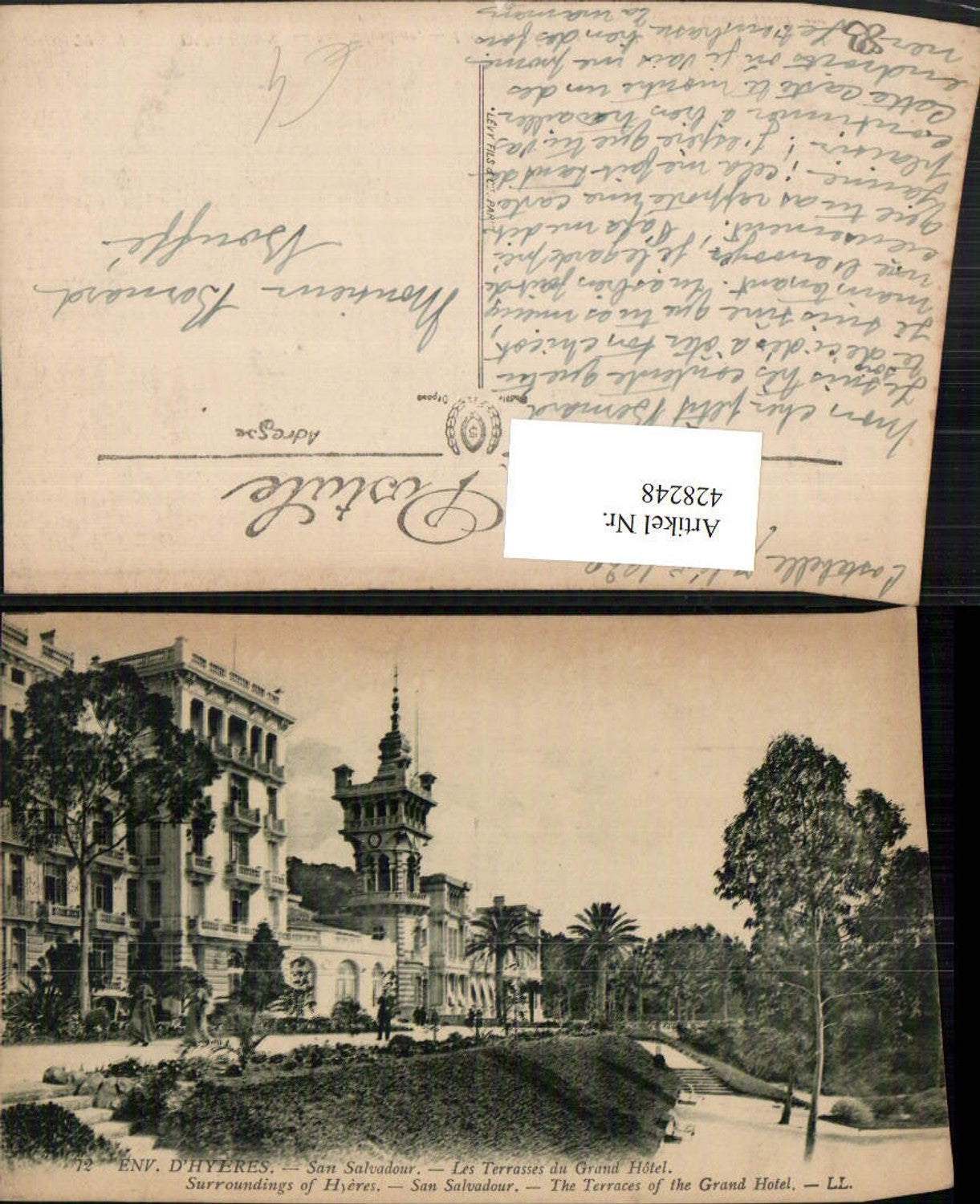 428248,Provence-Alpes-Cote-Azur Var Hyeres San Salvador Terrasses du Grand Hotel