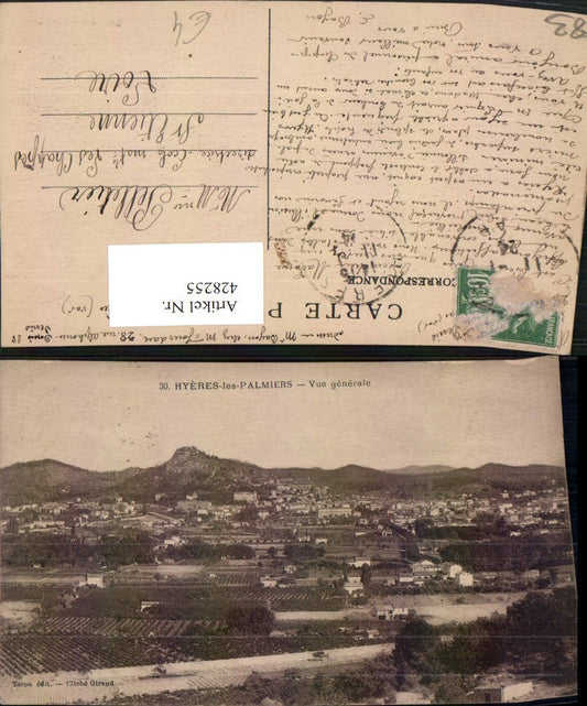 428255,Provence-Alpes-Cote-Azur Var Hyeres-les-Palmiers Vue generale Totale