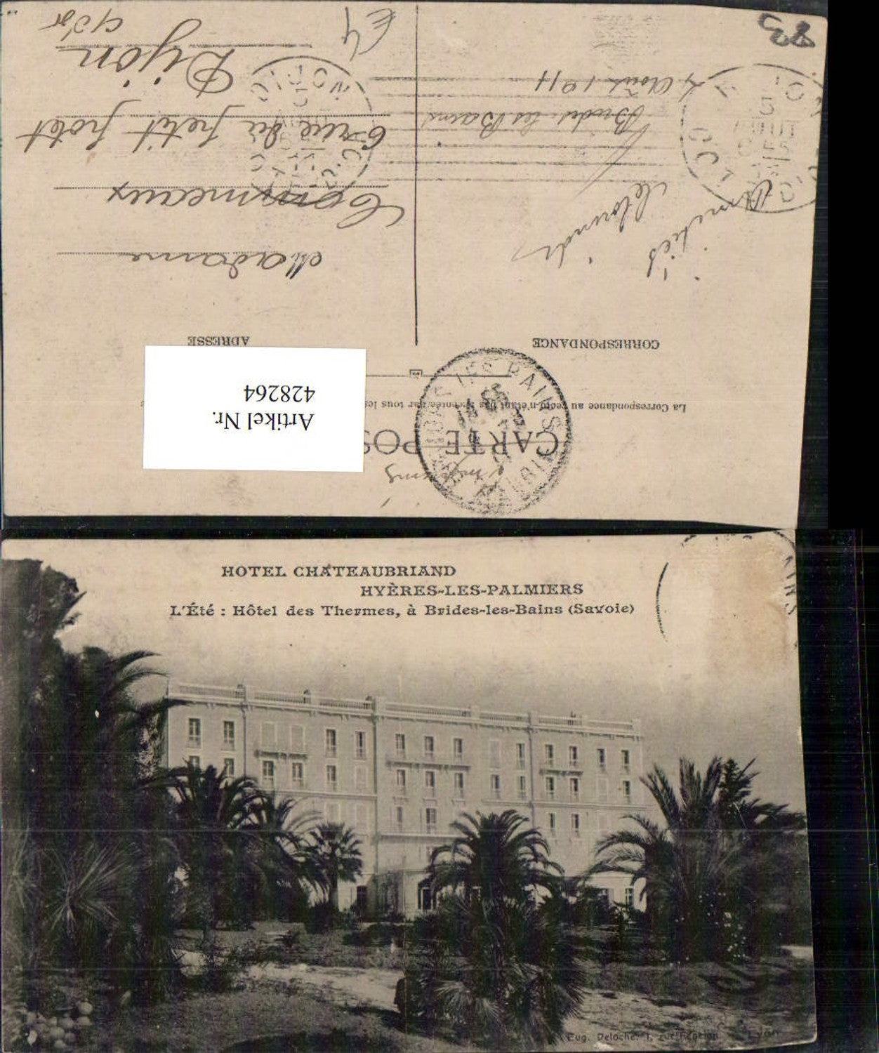 428264,Provence-Alpes-Cote-Azur Var Hyeres-les-Palmiers Hotel des Thermes