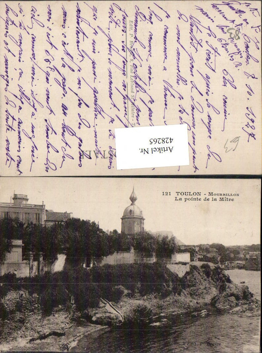 428265,Provence-Alpes-Cote-Azur Var Toulon Mourrillon La pointe de la Mitre Küste