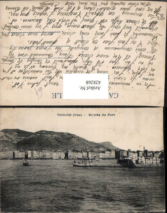 428268,Provence-Alpes-Cote-Azur Var Toulon Entree du Port Teilansicht Hafen