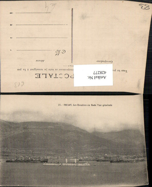 428277,Provence-Alpes-Cote-Azur Var Toulon Les Escadres en Rade Dampfer Schiffe