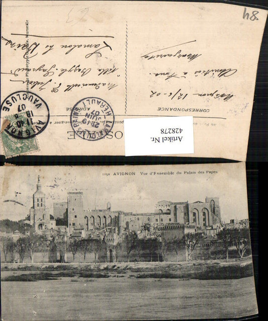 428278,Provence-Alpes-Cote-Azur Vaucluse Avignon Vue du Palais des Papes Kirche