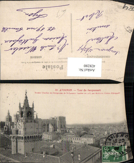 428280,Provence-Alpes-Cote-Azur Vaucluse Avignon Tour de Jacquemart Turm