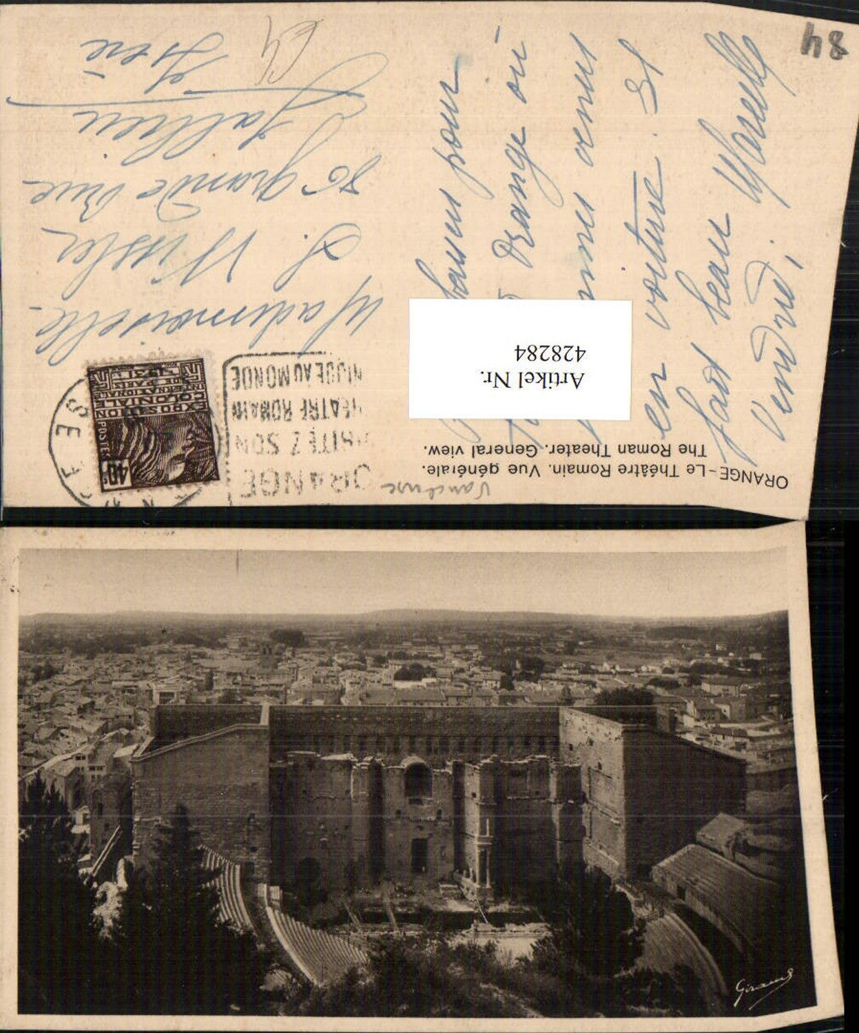 428284,Provence-Alpes-Cote-Azur Vaucluse Orange Le Theatre Romain Amphitheater