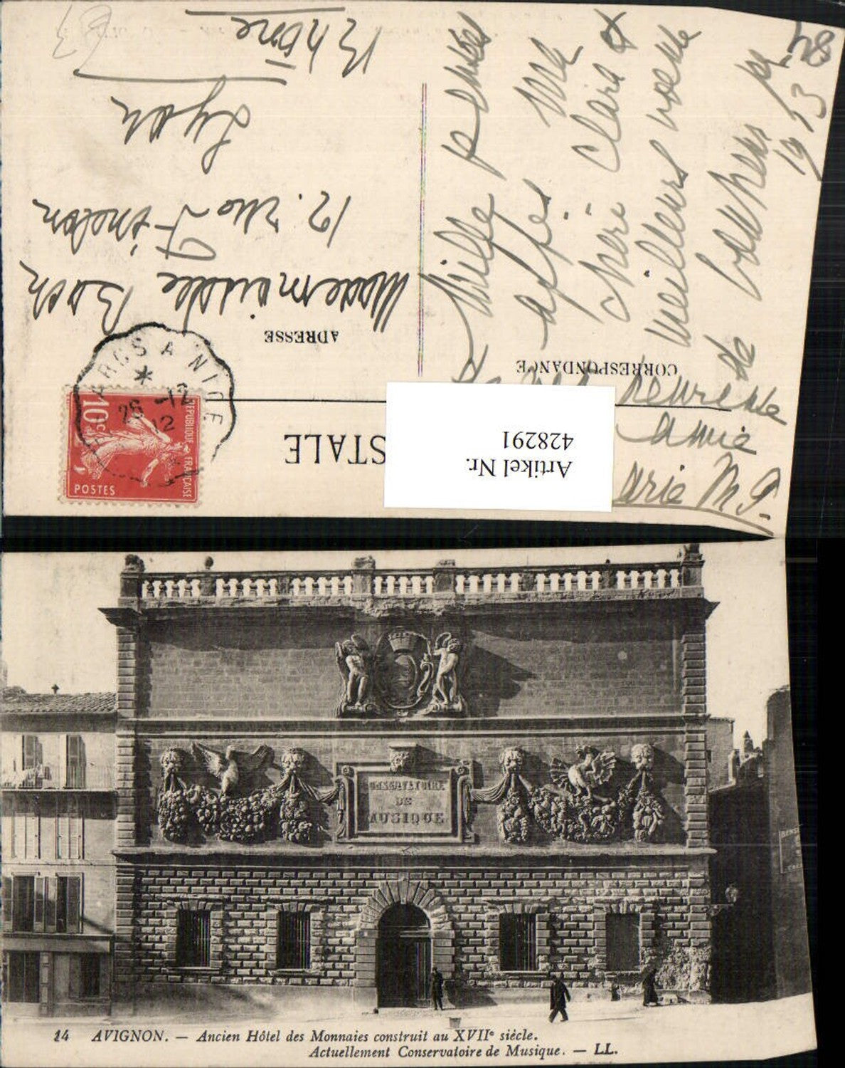 428291,Provence-Alpes-Cote-Azur Vaucluse Avignon Hotel des Monnaies Gebäude