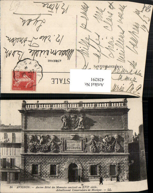 428291,Provence-Alpes-Cote-Azur Vaucluse Avignon Hotel des Monnaies Gebäude