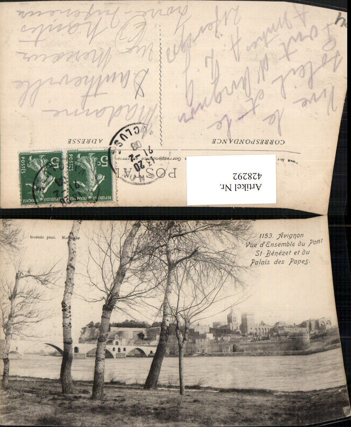 428292,Provence-Alpes-Cote-Azur Vaucluse Avignon Pont St-Benezet et Palais Papes Brücke