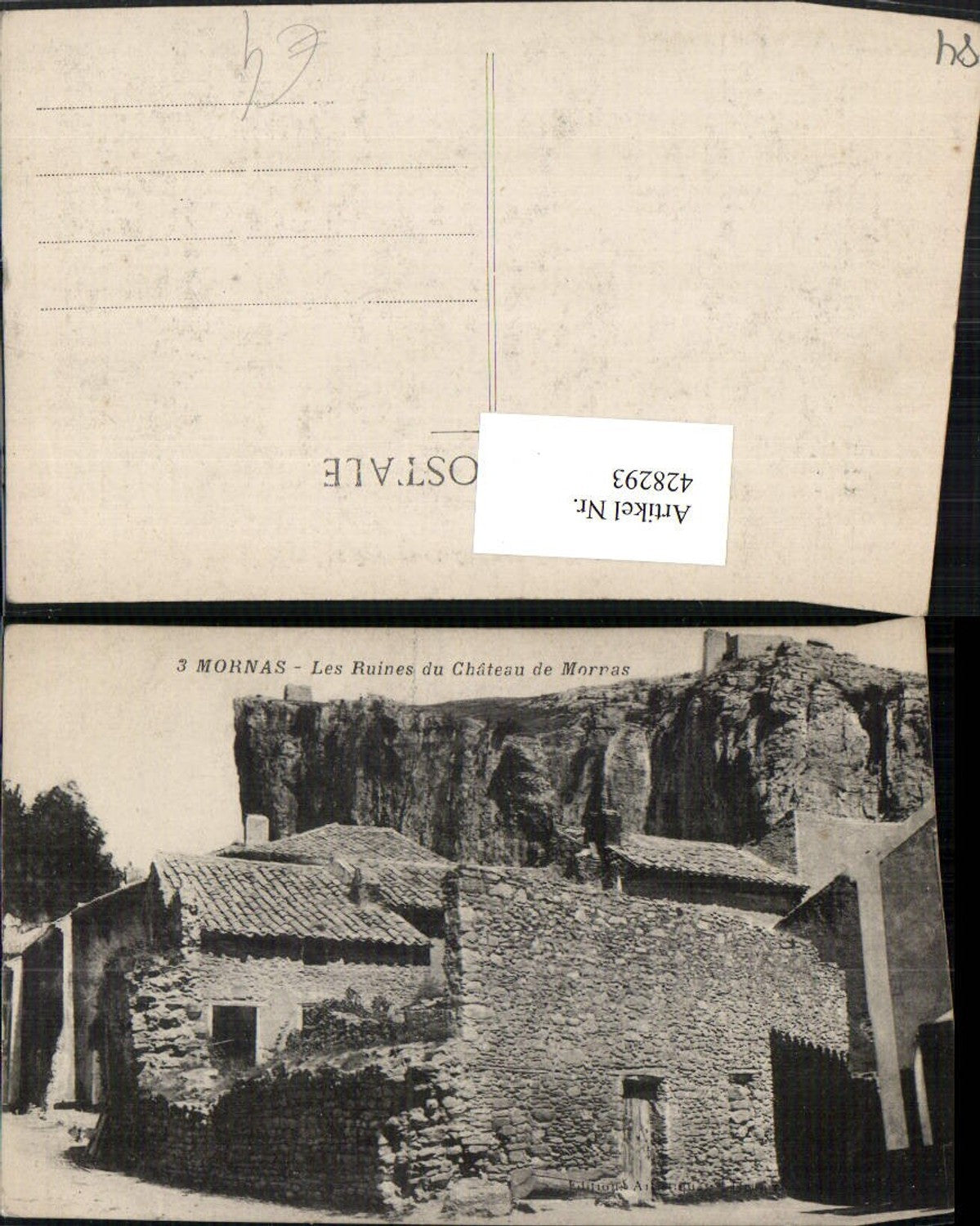 428293,Provence-Alpes-Cote-Azur Vaucluse Mornas Les Ruines du Chateau Schlossrune