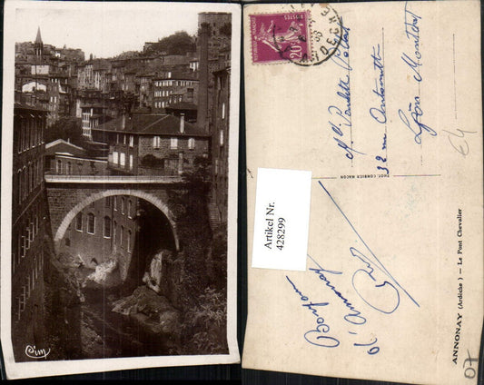 428299,Rhone-Alpes Ardeche Annonay Le Pont Chevalier Brücke