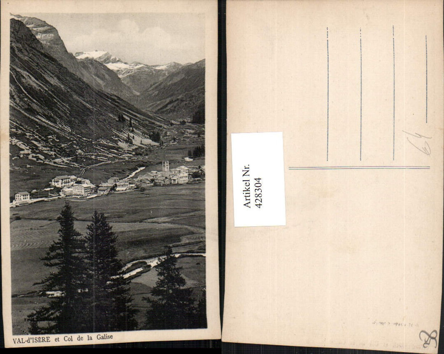 428304,Rhone-Alpes Savoie Val-d'Isere et Col de la Galise Totale Bergkulisse