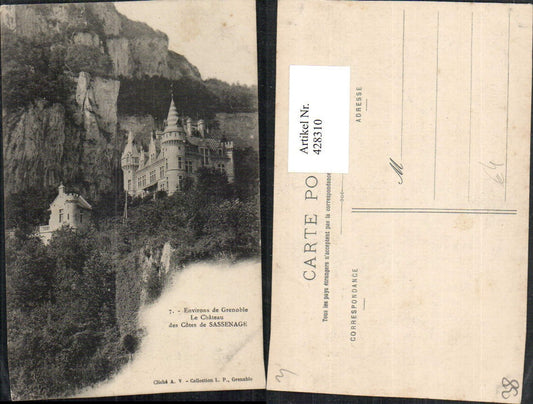 428310,Rhone-Alpes Isere Grenoble Le Chateau des Cotes de Sassenage Schloss