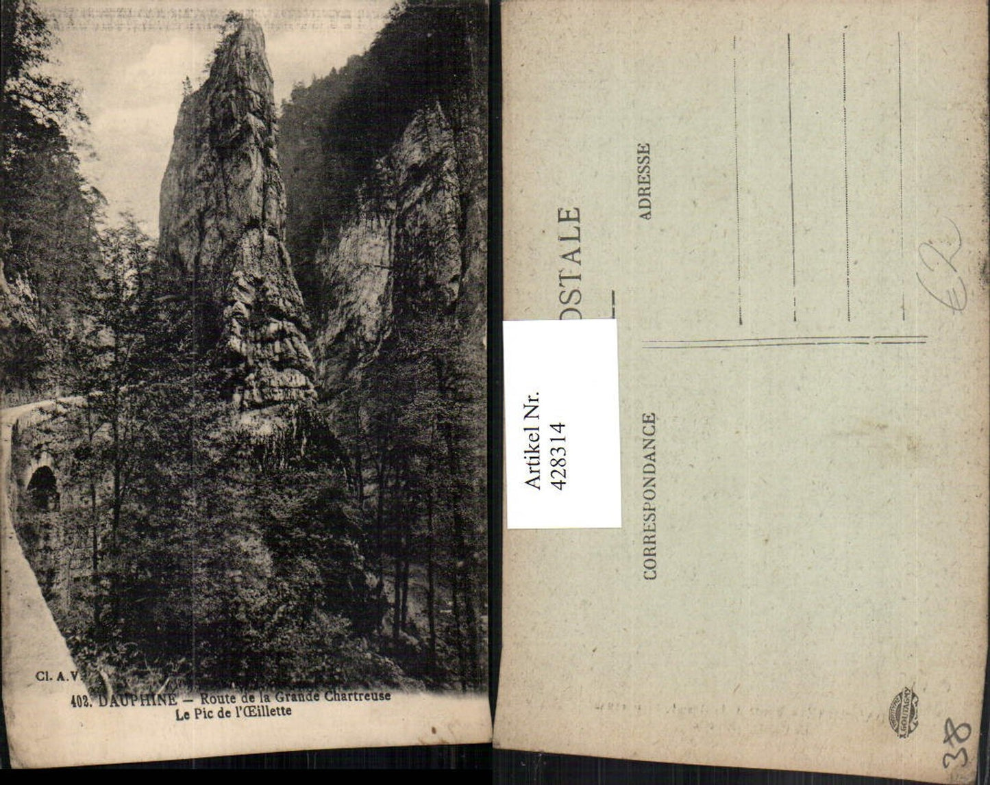 428314,Rhone-Alpes Isere Route de la Grande Chartreuse Pic de l'Aeillette Felsen