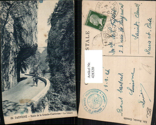 428320,Rhone-Alpes Isere Route de la Grande Chartreuse Le Desert Straße
