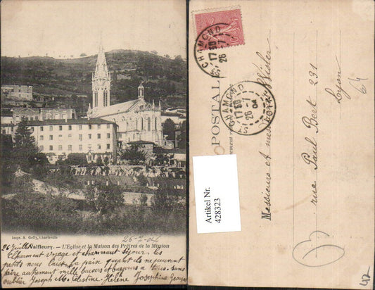 428323,Rhone-Alpes Loire Valfleury L'Eglise et la Maison des Pretres de la Mission Kirche