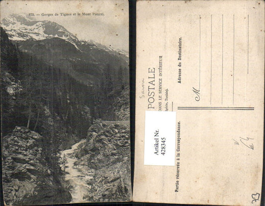 428345,Rhone-Alpes Savoie Gorges de Tignes et le Mont Pourri Bergkulisse