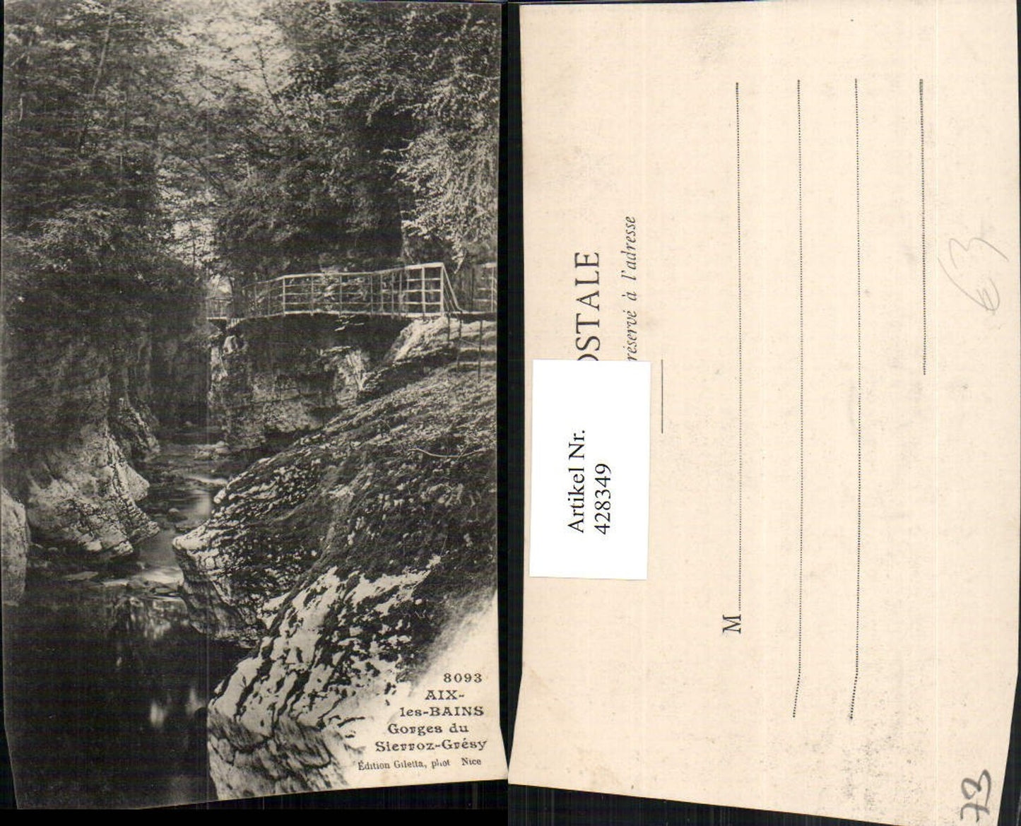 428349,Rhone-Alpes Savoie Aix-les-Bains Gorges du Sierroz-Gresy Schlucht