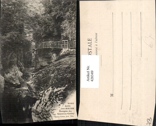 428349,Rhone-Alpes Savoie Aix-les-Bains Gorges du Sierroz-Gresy Schlucht