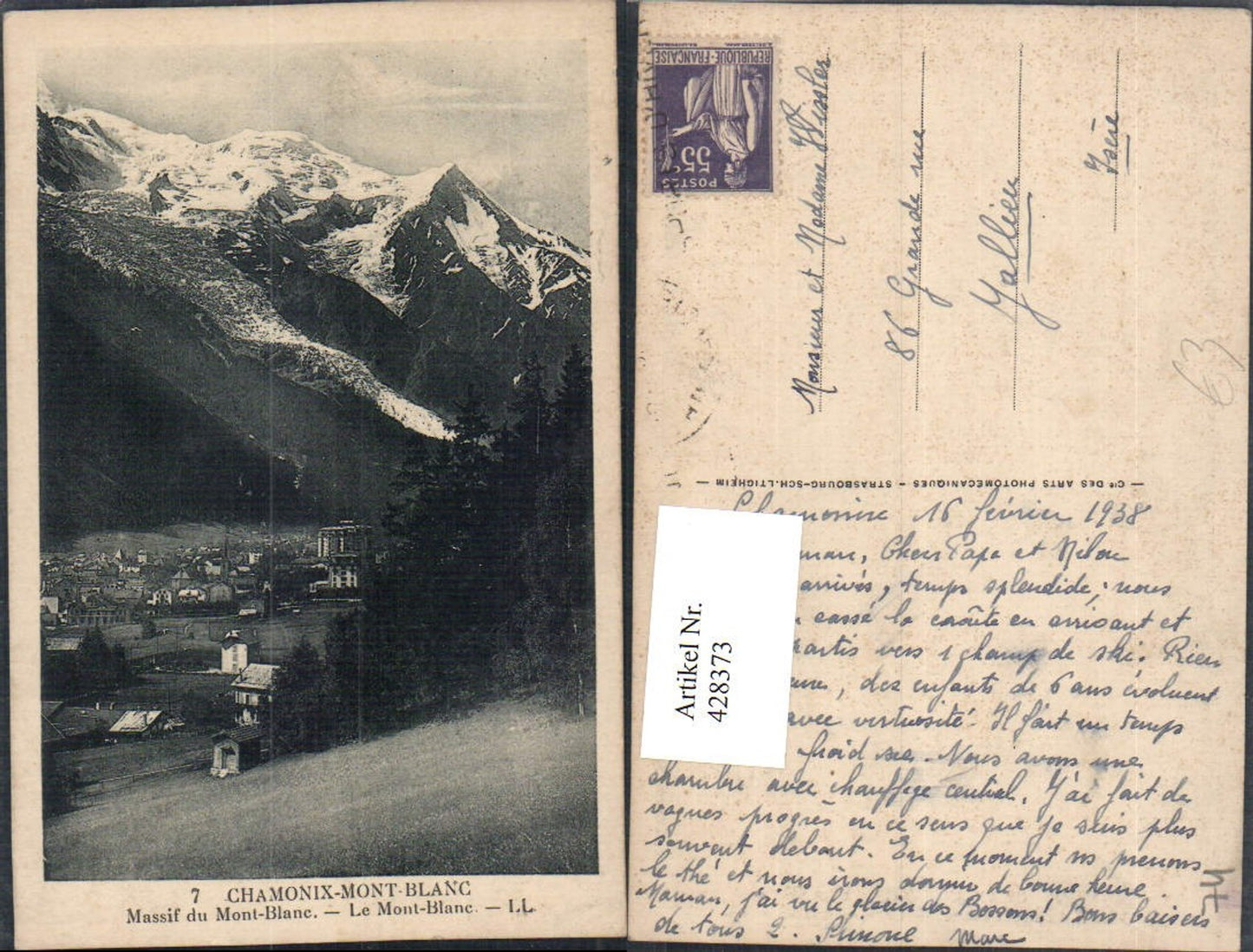428373,Rhone-Alpes Haute-Savoie Chamonix-Mont-Blanc Teilansicht Bergkulisse